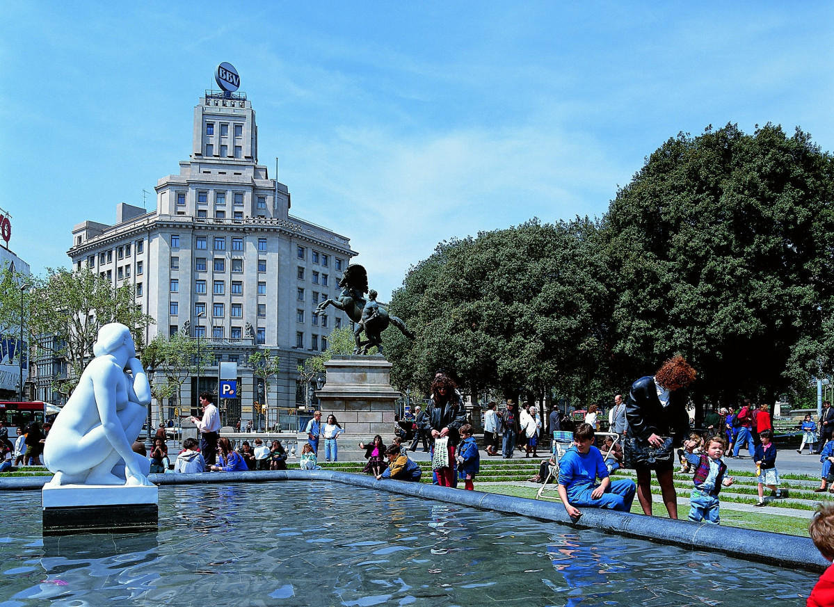 Archivo - Plaça Catalunya, Barcelona. Archivo.