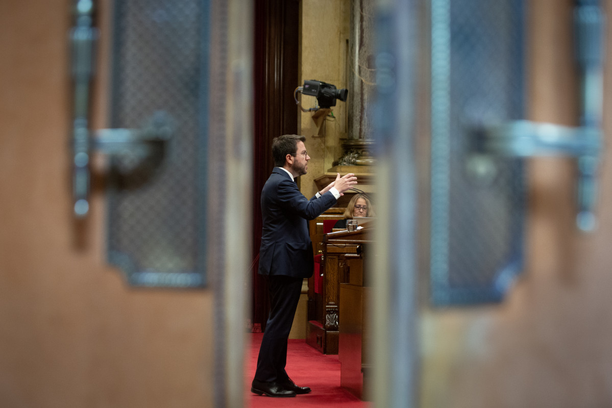 El presidente de la Generalitat, Pere Aragonès