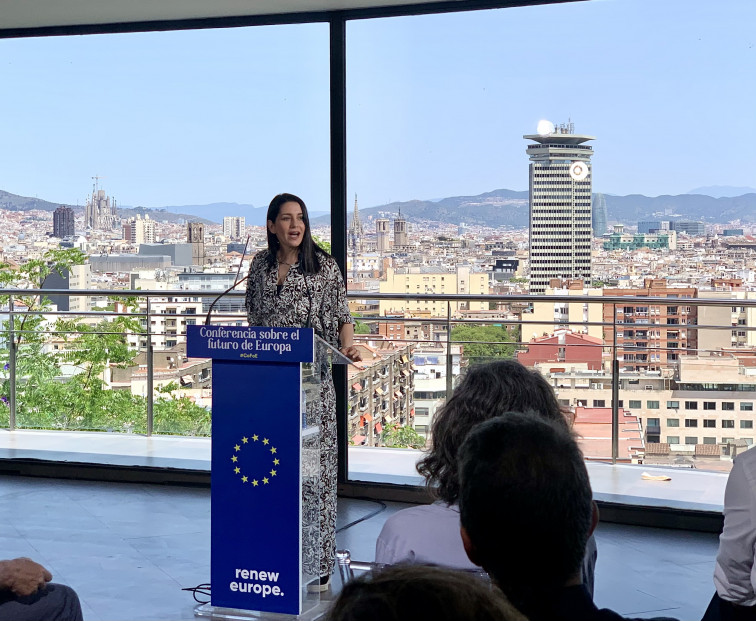 La presidenta de Ciudadanos, Inés Arrimadas, en Barcelona